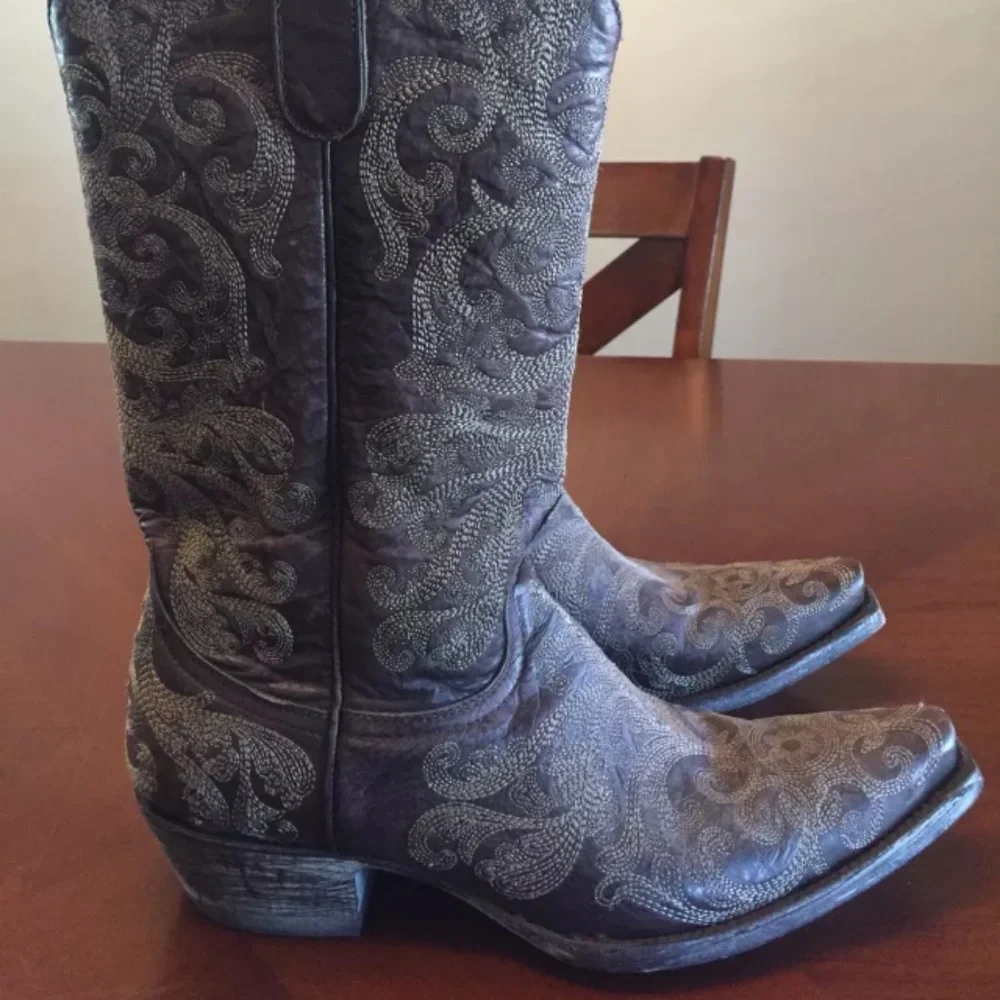 OLD GRINGO CHOCOLATE SAN SABA II COWBOY BOOTS - Picture 2 of 8